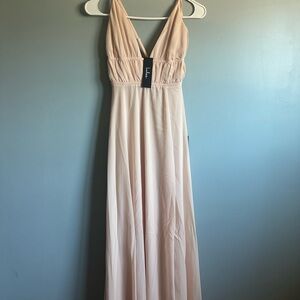 Lulu's Soft Pink Maxi Dress